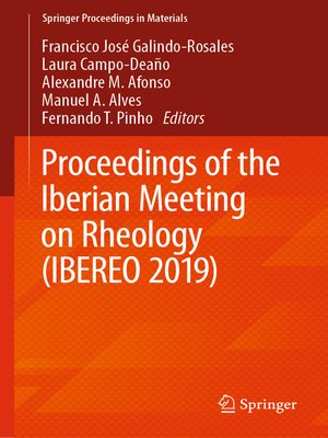 cover image of Proceedings of the Iberian Meeting on Rheology (IBEREO 2019)